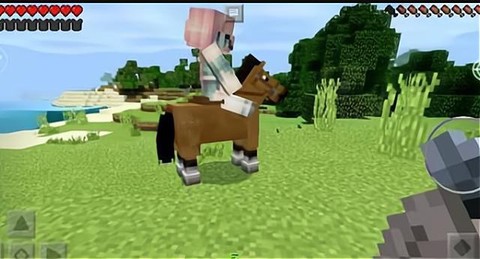 我的世界里马怎么骑